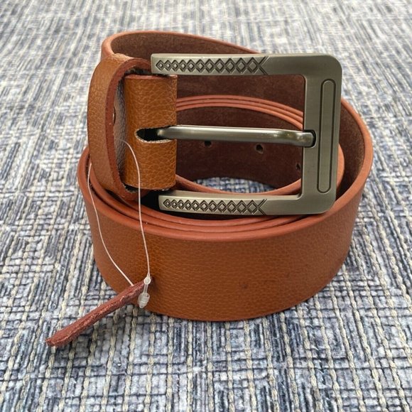Genuine Leather Waistband Handmade Brown Belt Pin Buckle Belt Size 41-42 inches - Picture 3 of 8